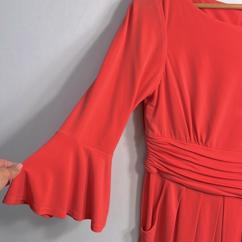 Eliza J Cocktail Dress with 3/4 Bell Sleeve size 6 - Picture 5 of 8